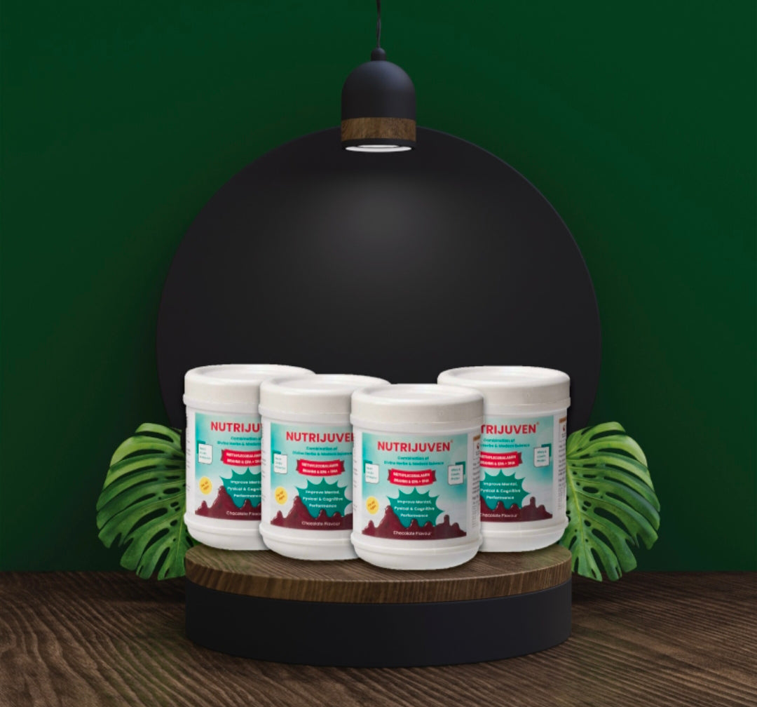 Nutrijuven-A Complete Nutrition I Divine Hearb I Whey I Casin protein I Milk Protien I EPA I DHA I Methylcobalamin I Brahmi I Ashwagandha I Spirulina I Multinminerals I Multivitamins I Pack of 5 200gm