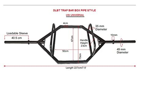 Usi Universal The Unbeatable Trap Bar Box Pipe Style