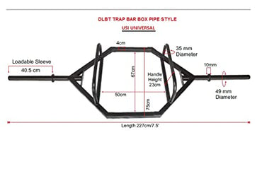 Usi Universal The Unbeatable Trap Bar Box Pipe Style