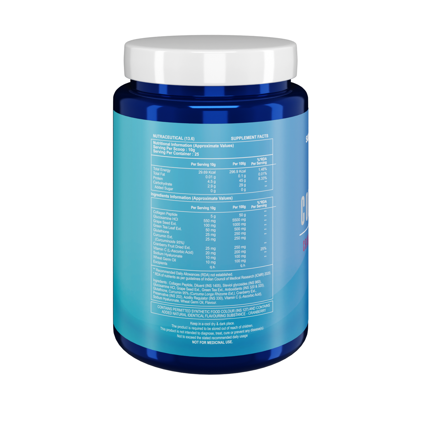 Suppliment.in I Collagen Cranberry Flavour I 250 grams