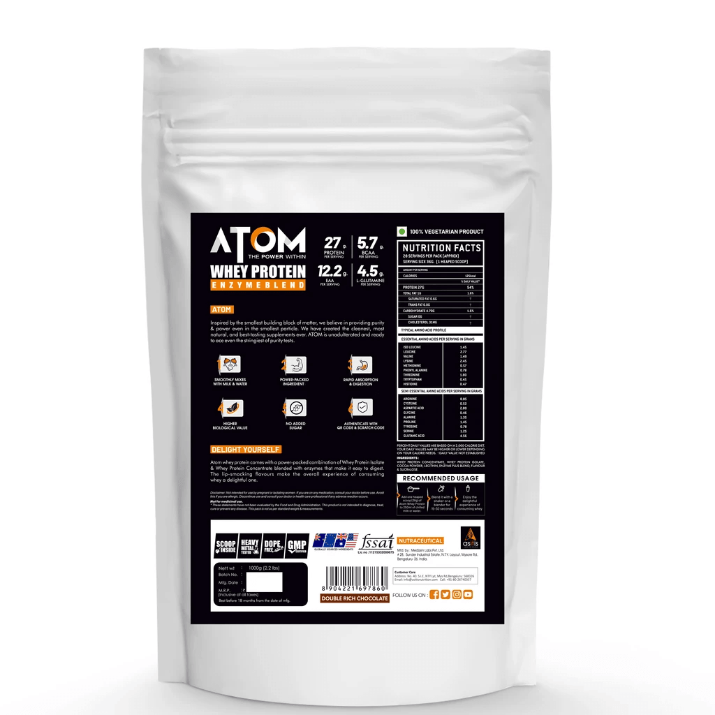Asitis Atom Whey Protein With Digestive Enzymes'