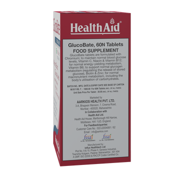 HealthAid I GlucoBate I 60 Tablets