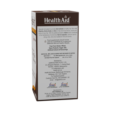 HealthAid I Hair-vit I Multivitamins for Hair I 30 Capsules