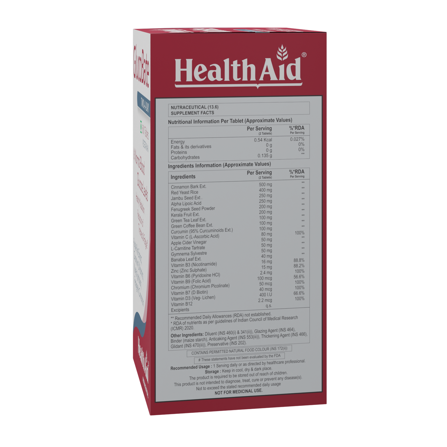 HealthAid I GlucoBate I 60 Tablets