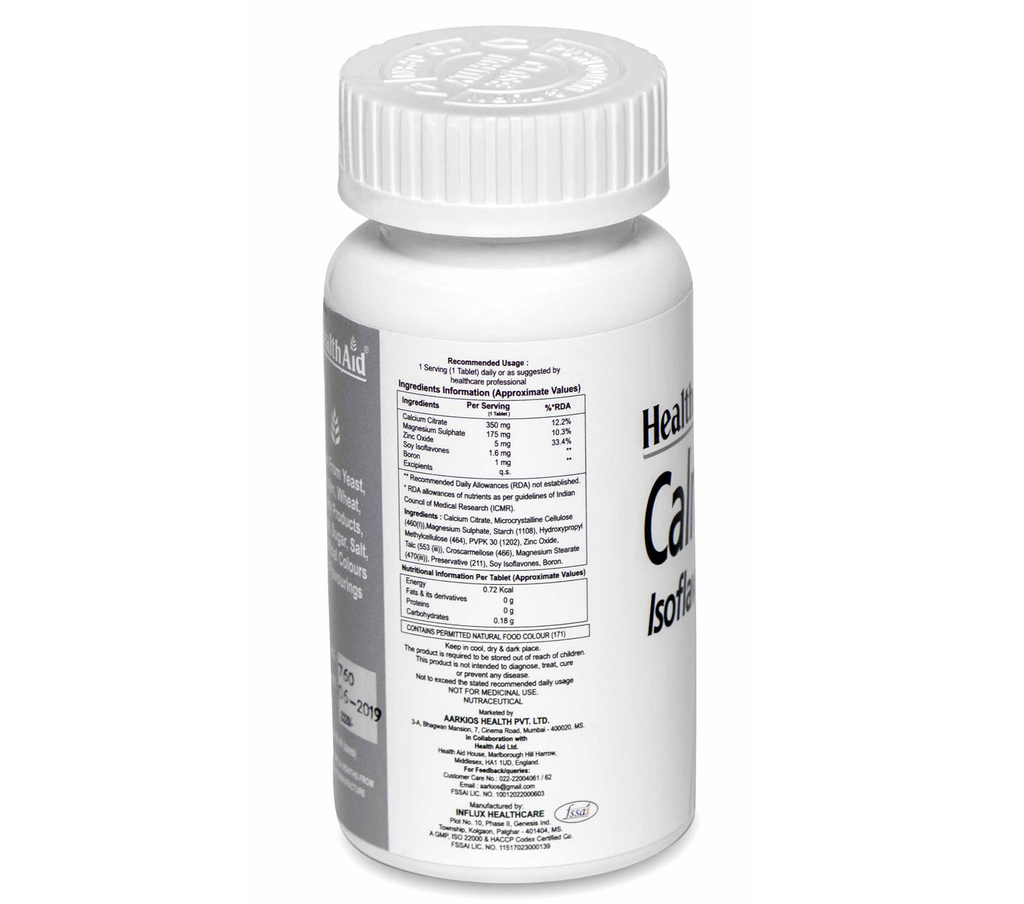 HealthAid I Calmagzinc I Calcium I Magnesium I Zinc I 90 Tablets