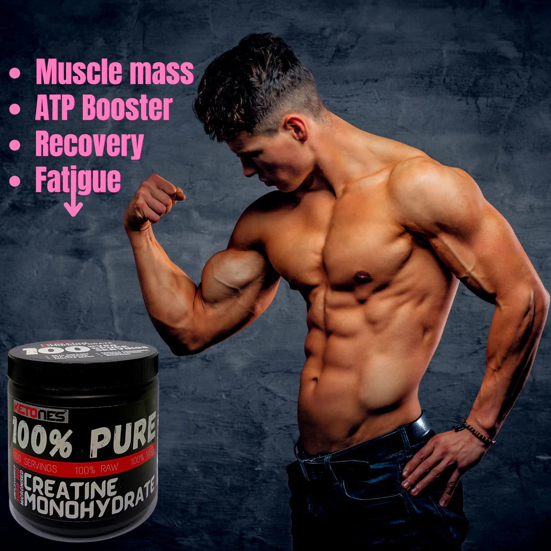 Ketones Nutrition Creatine Monohydrate 100% Pure