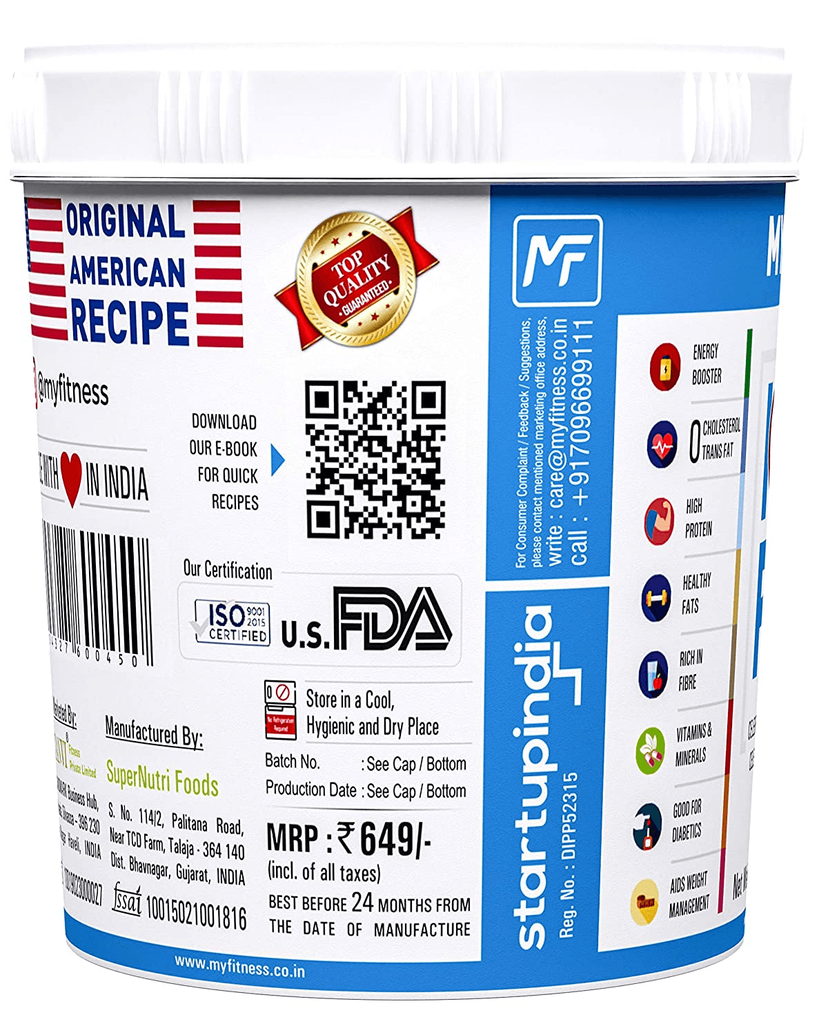 Myfitness Original Peanut Butter Crunchy