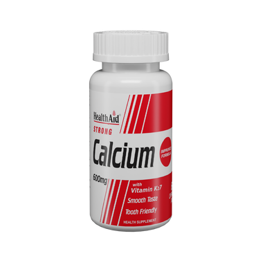 HealthAid I Strong Calcium 600 mg I 60 Chewable Tablets