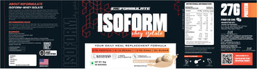 Reformulate I Isoform I Whey Isolate I Your Daily Meal Replacement Formula I 27G Protein | 6.1G BCAA | 12.9G EAA | O g Sugar I Enhance Recovery I 100% Authentic I Premium Ingredients I Nutraceutical I Serving 60 I Malai Kulfi I 2 KG