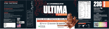 Reformulate I Ultima I Whey Protein with Isolate I 23 G Protein I 5.1G BCAA I 10.8 EAA I Pre & Probiotics I Enhances Recovery I Faster Absorption I Nutraceutical I Chocolate I Serving 60 I 2 KG