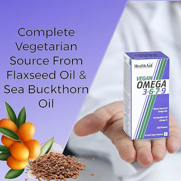 HealthAid I Vegan I Omega 3.6.7.9 I 30 Capsules