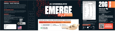 Reformulate I Emerge I Whey Protein I Your Daily Meal Replacement Formula I 20 G I Protein I 5.1 G Bcaa's I 10 G Eaa's I Enhance Recovery I 100% Authentic I Premium Ingredients I 60 Servings I Nutraceutical I Malai Kulfi I 2 KG