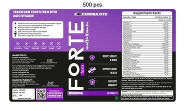 Reformulate I Forte I Fem I Multivitamin I Boosts Energy & Mood I Supports Bone Health I Supports Immunity I Nutraceutical I 60 Tablets