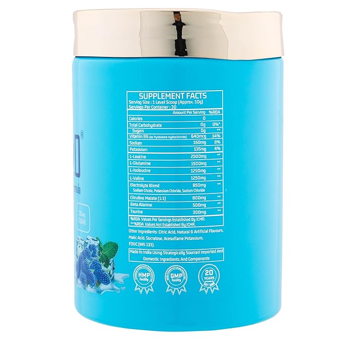 Myfitness iBCAA - H2O Powder Icy Blue Raspberry