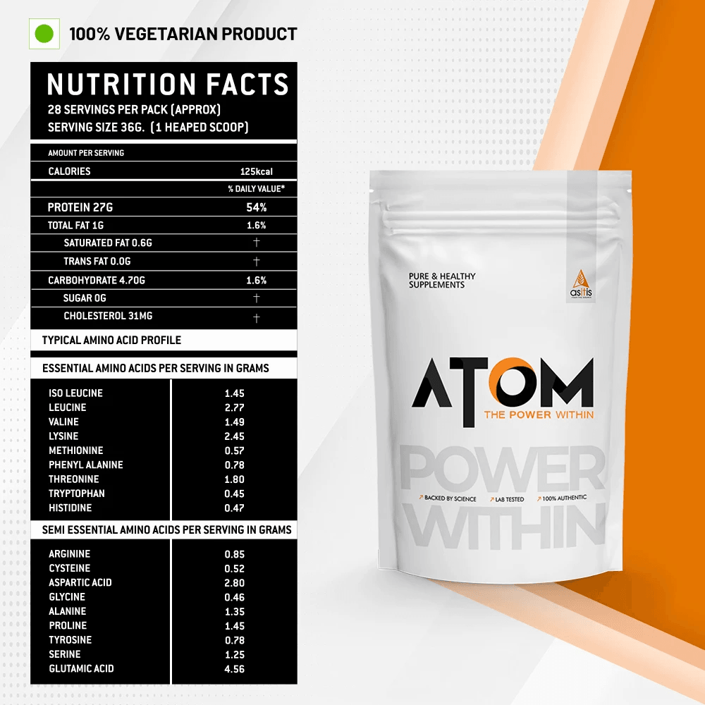 Asitis Atom Whey Protein With Digestive Enzymes'