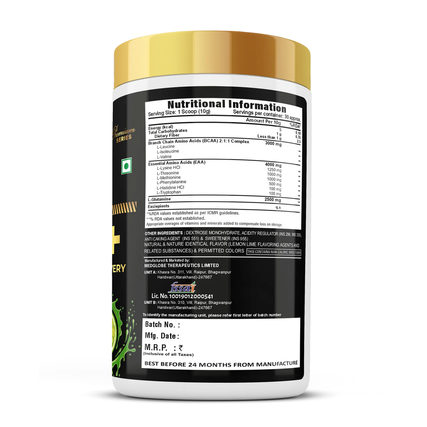 Eligator EAA+ (Essential Amino Acid) - 300g (30 Servings)