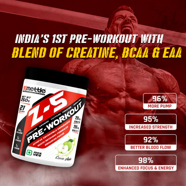 Getmymettle Z5 Pre workout Powder - 250 grams