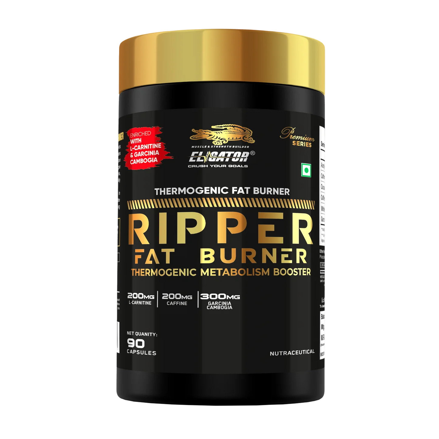 Eligator Ripper Fat Burner - 90 Tablets (30 Servings) VendorEligator Nutrition