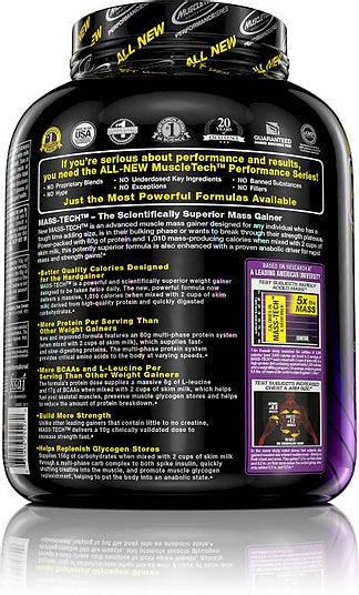 Muscletech Performance Series Masstech Weight Gainers/mass Gainers