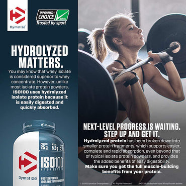 Dymatize Nutrition ISO 100 Hydrolized Protein Powder