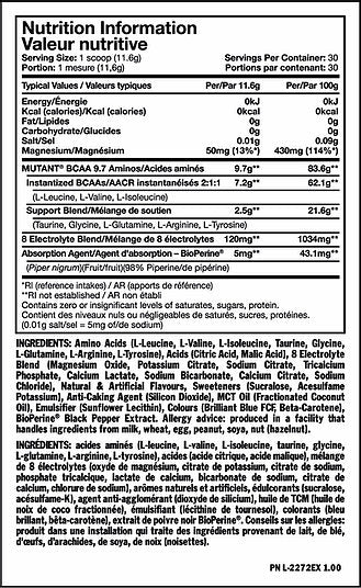 Mutant Bcaa 9.7-30 Servings