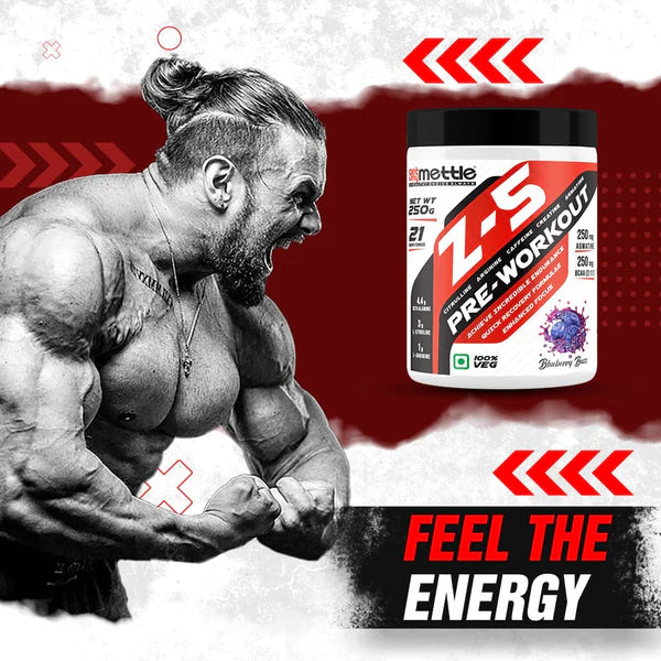 Getmymettle Z5 Pre workout Powder - 250 grams